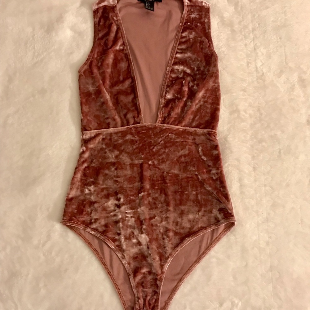 Velvet body suit